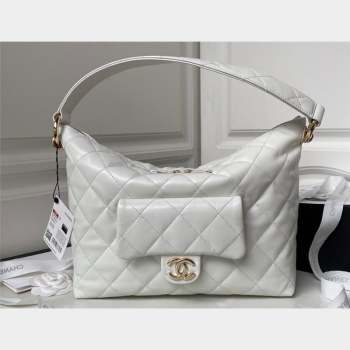 Chanel Calfskin Hobo Bag AS4347 White 2023 (jiyuan-23101017)