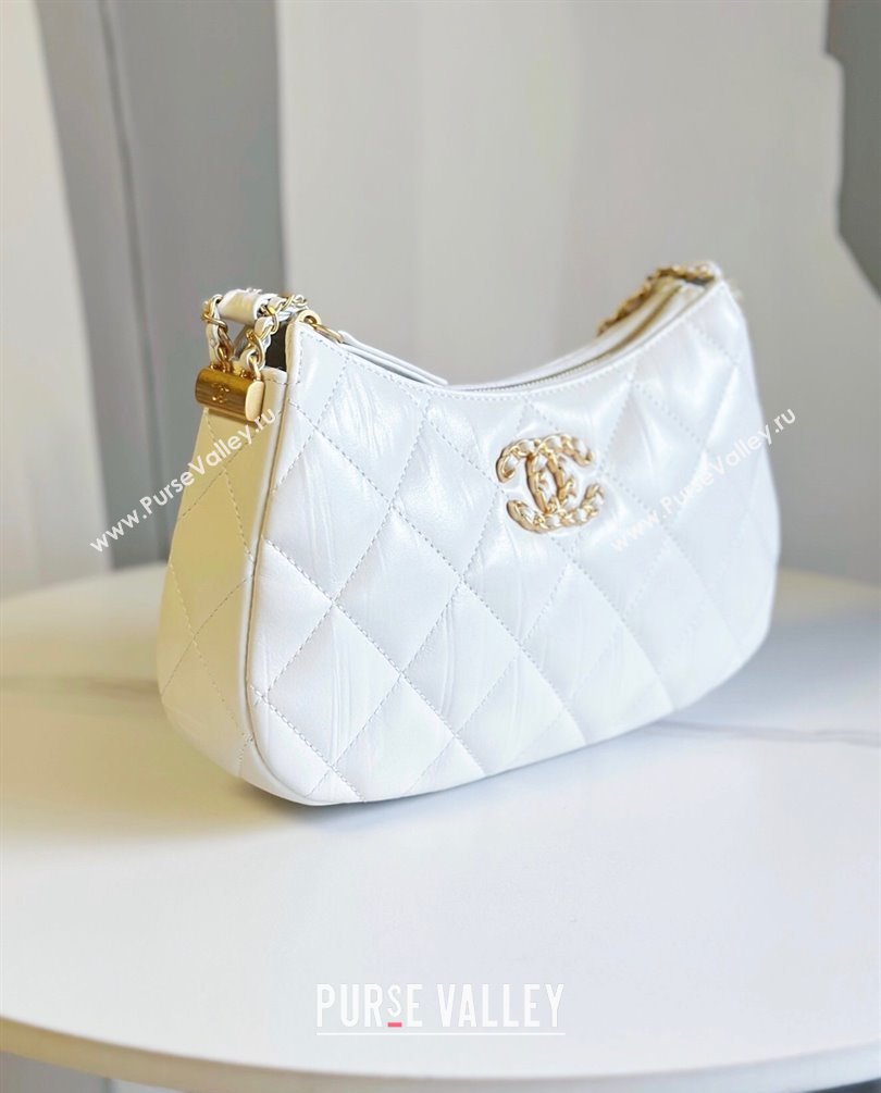 Chanel Calfskin Small Hobo Bag AS4422 White 2023 (jiyuan-23101019)