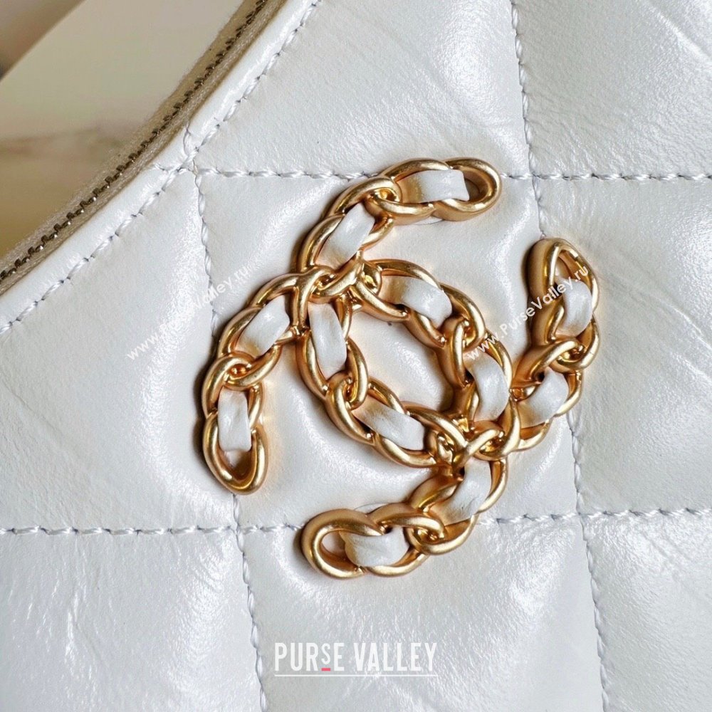 Chanel Calfskin Small Hobo Bag AS4422 White 2023 (jiyuan-23101019)