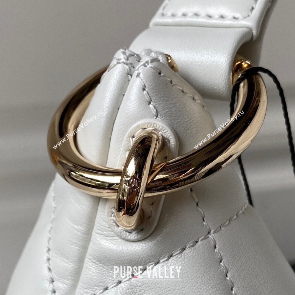 Chanel Calfskin Hobo Bag AS4347 White 2023 (jiyuan-23101017)