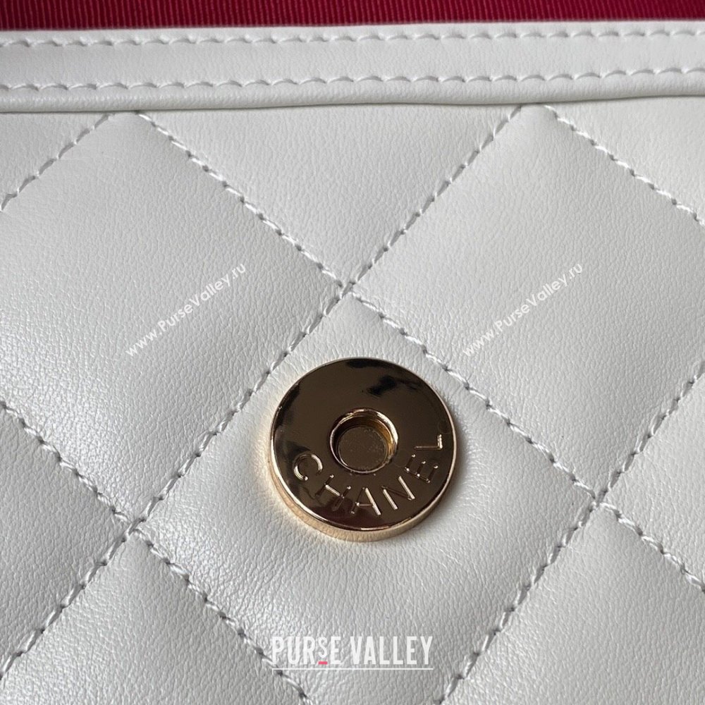 Chanel Calfskin Hobo Bag AS4347 White 2023 (jiyuan-23101017)