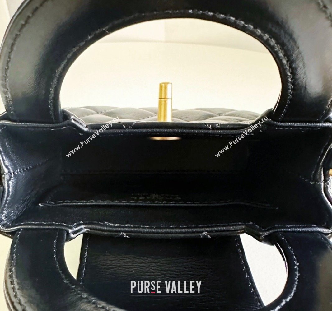 Chanel Shiny Aged Calfskin Clutch with Chain Bag AP3435 Black 2023 (jiyuan-23100978)