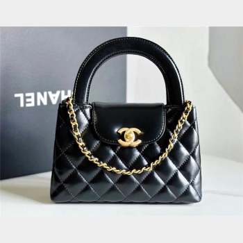 Chanel Shiny Aged Calfskin Mini Shopping Bag AS4416 Black 2023 (jiyuan-23100971)
