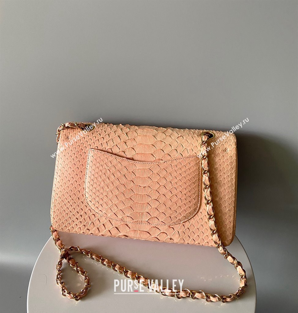 Chanel Python Medium Classic Handbag 1112 07 2023 (yunding-23101007)
