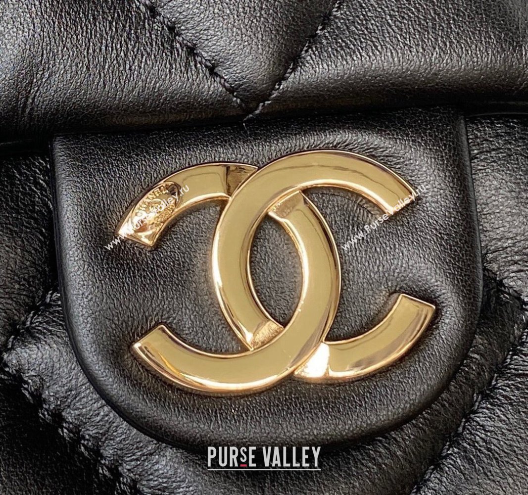 Chanel Calfskin Shopping Tote Bag AS4359 Black 2023 (jiyuan-23101028)