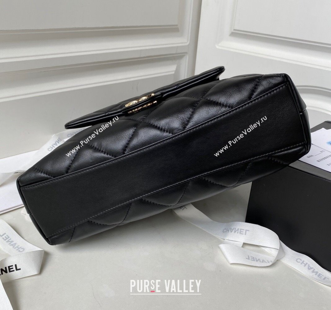 Chanel Calfskin Shopping Tote Bag AS4359 Black 2023 (jiyuan-23101028)