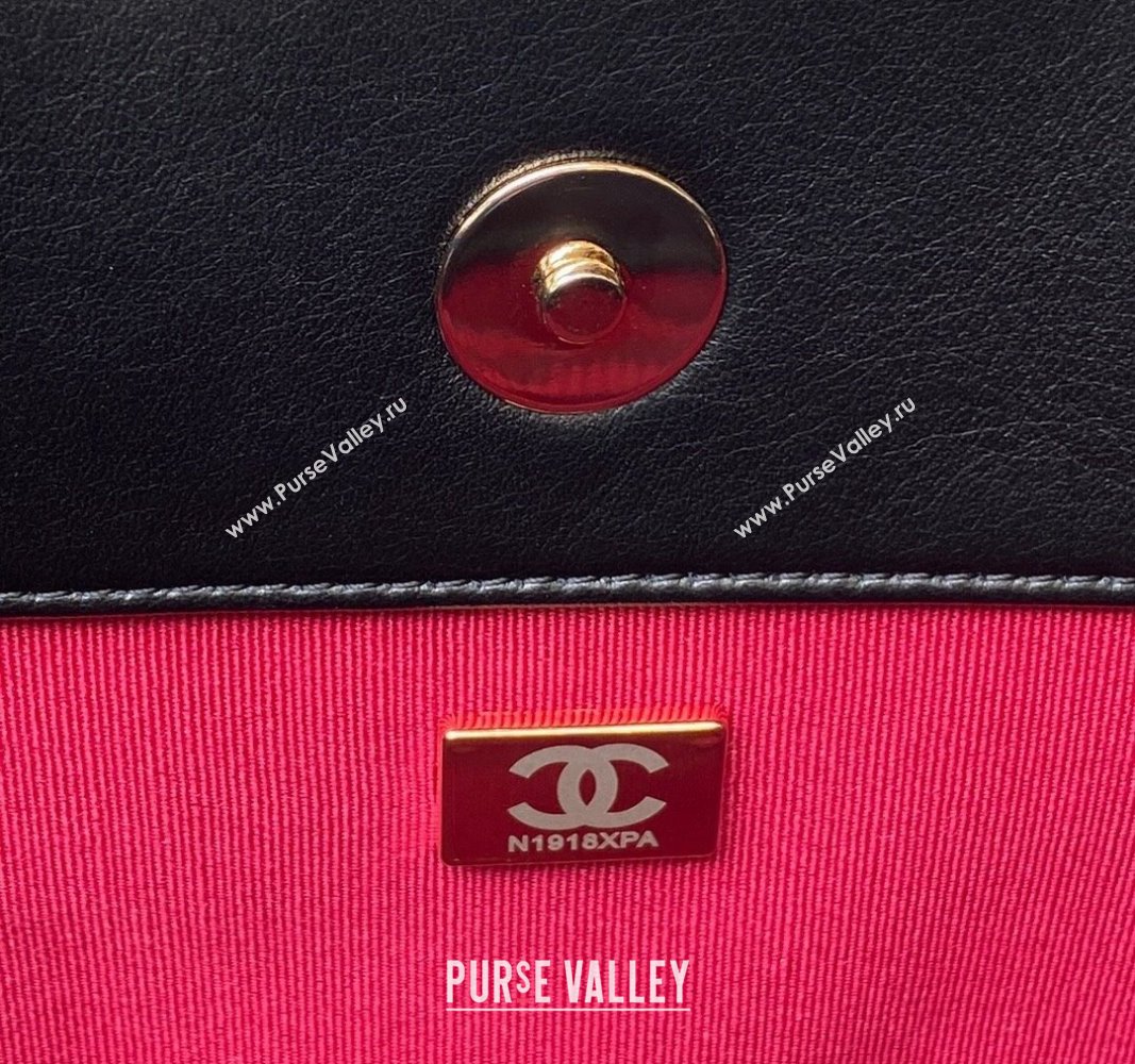 Chanel Calfskin Shopping Tote Bag AS4359 Black 2023 (jiyuan-23101028)