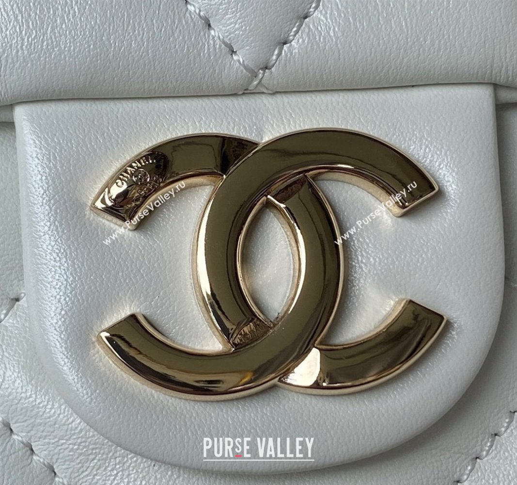Chanel Calfskin Shopping Tote Bag AS4359 White 2023 (jiyuan-23101029)