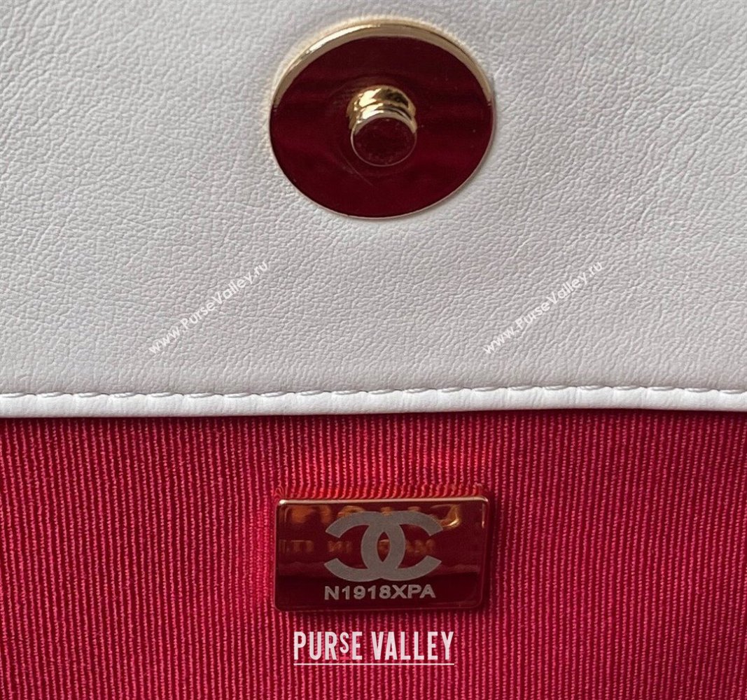 Chanel Calfskin Shopping Tote Bag AS4359 White 2023 (jiyuan-23101029)