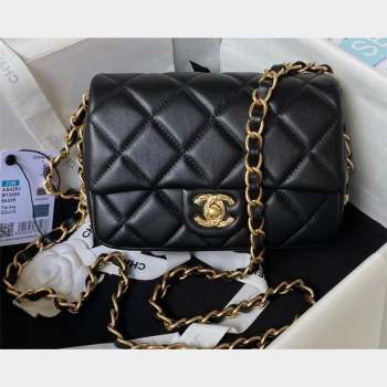 Chanel Lambskin Flap Bag AS4263 Black 2023 (jiyuan-23100713)
