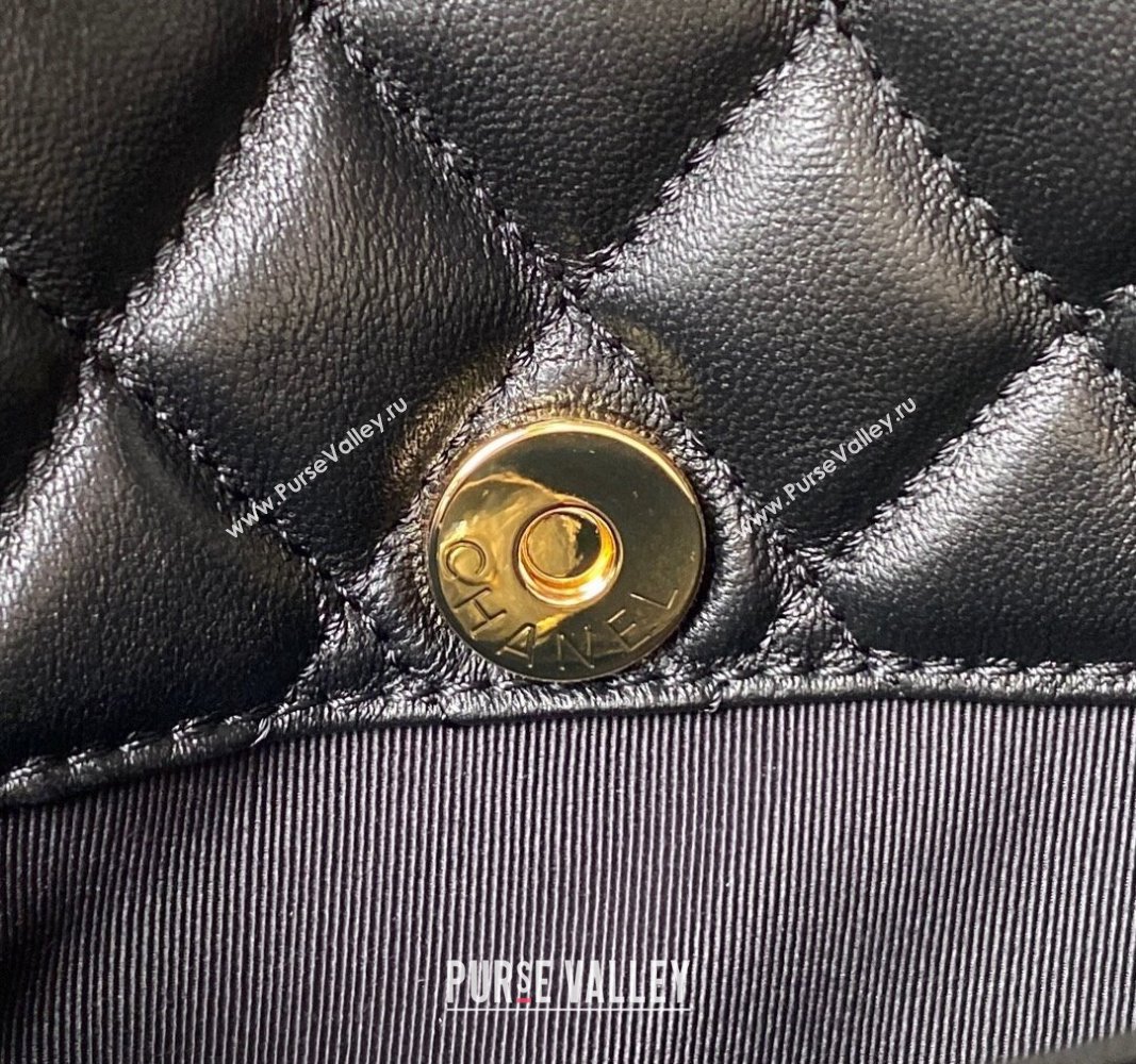Chanel Lambskin Flap Bag AS4289 Black/Patent 2023 (jiyuan-23100945)