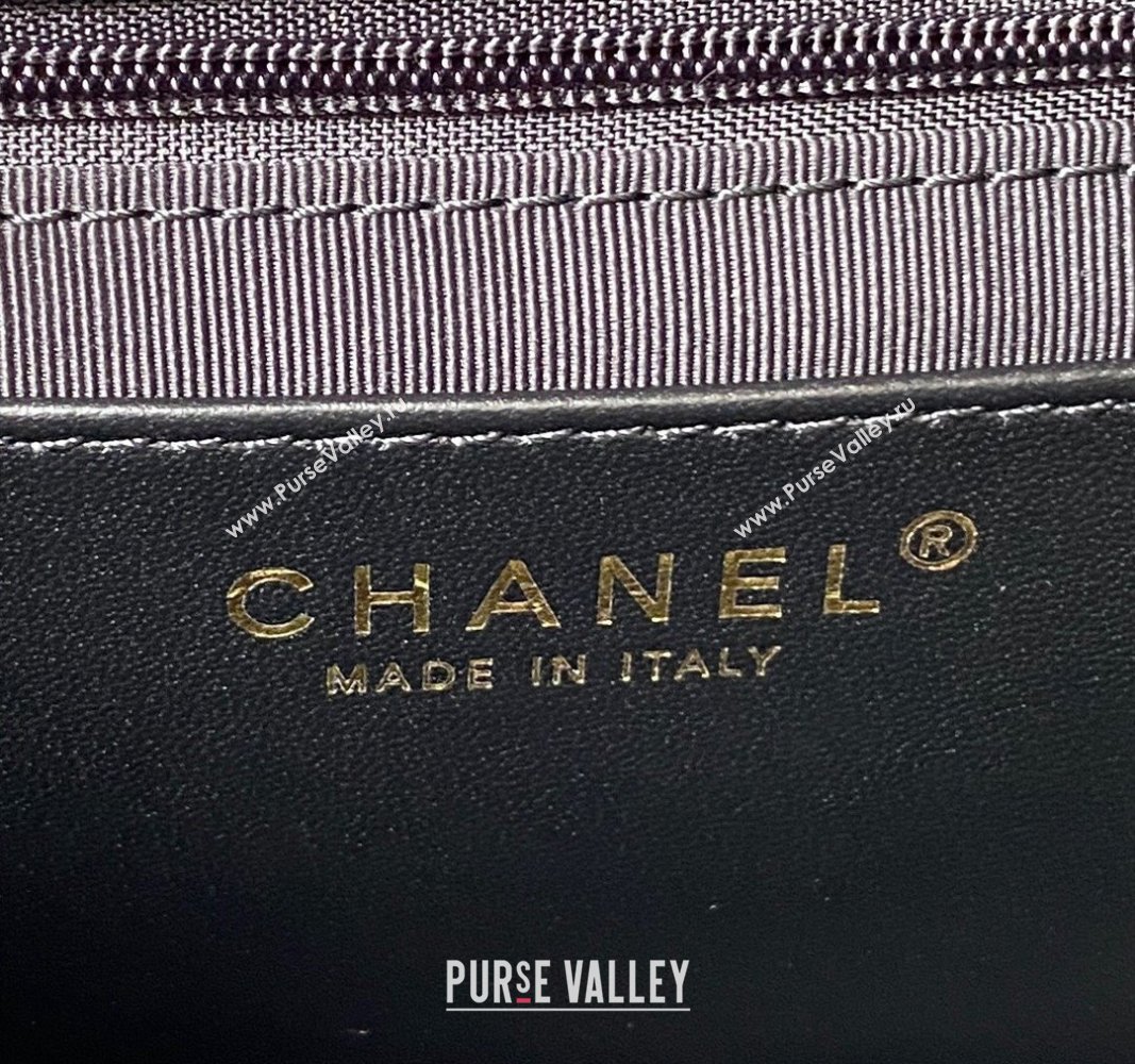 Chanel Lambskin Flap Bag AS4289 Black/Patent 2023 (jiyuan-23100945)