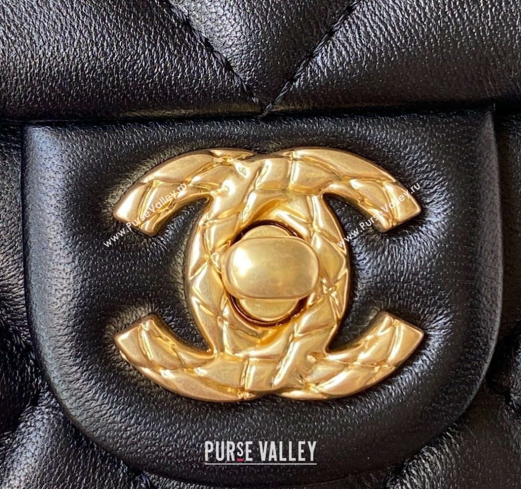 Chanel Lambskin Flap Bag AS4263 Black 2023 (jiyuan-23100713)