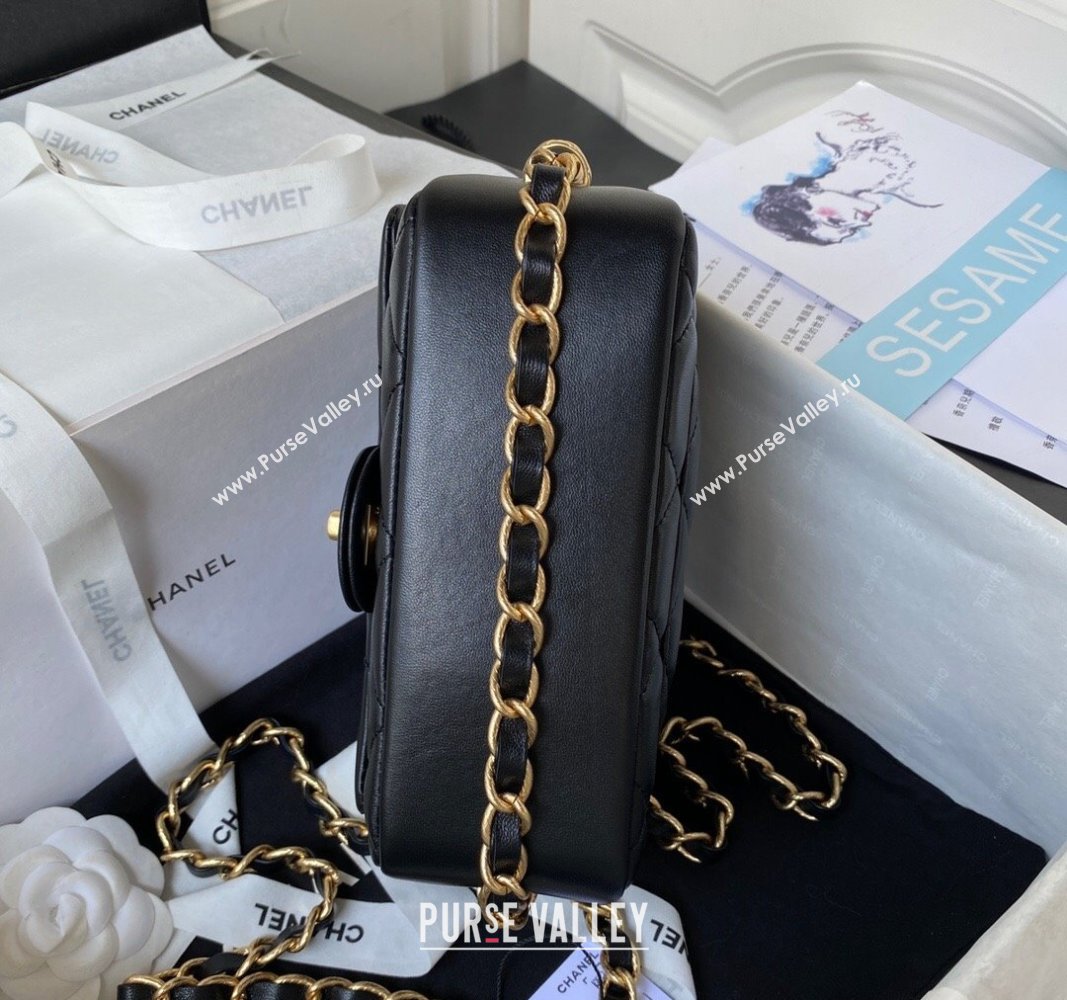 Chanel Lambskin Flap Bag AS4263 Black 2023 (jiyuan-23100713)