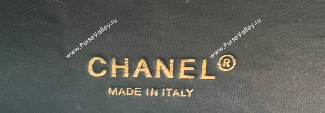 Chanel Wool Tweed Medium Classic Handbag A01112 Navy Blue/Green 2023 (jiyuan-23100905)