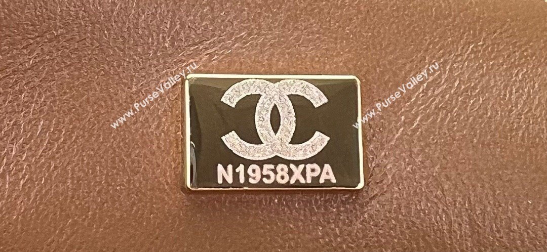 Chanel Wool Tweed Medium Classic Handbag A01112 Green/Brown 2023 (jiyuan-23100908)