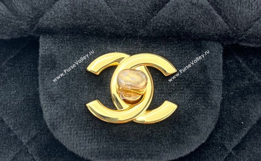 Chanel Wool Tweed Small Classic Handbag A01116 Black 2023 (jiyuan-23100910)