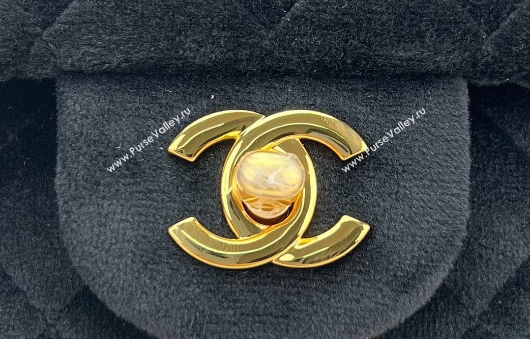 Chanel Wool Tweed Medium Classic Handbag A01112 Black 2023 (jiyuan-23100901)