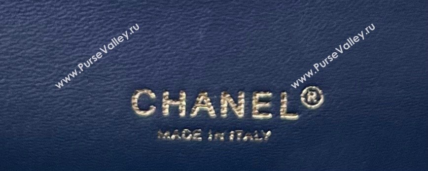 Chanel Wool Tweed Medium Classic Handbag A01112 Dark Blue 2023 (jiyuan-23100904)