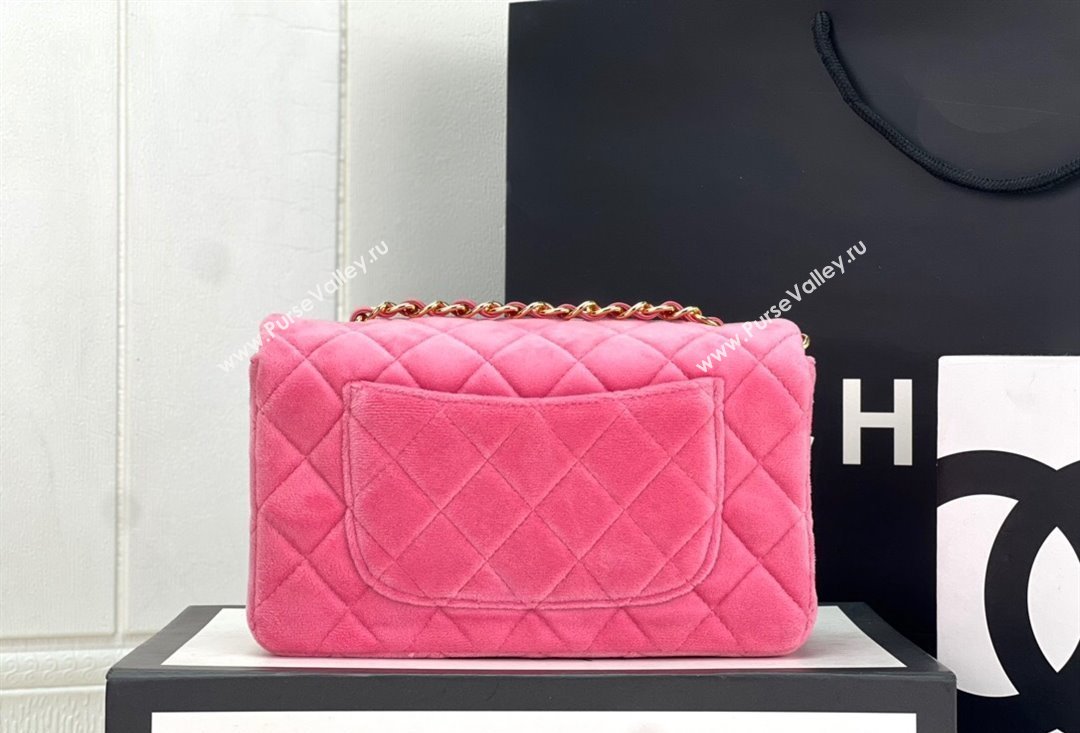 Chanel Wool Tweed Small Classic Handbag A01116 Pink 2023 (jiyuan-23100912)