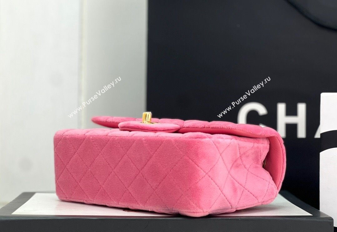Chanel Wool Tweed Small Classic Handbag A01116 Pink 2023 (jiyuan-23100912)