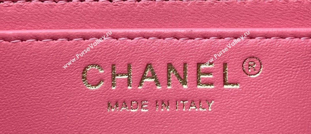 Chanel Wool Tweed Small Classic Handbag A01116 Pink 2023 (jiyuan-23100912)