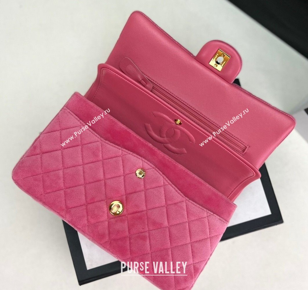 Chanel Wool Tweed Medium Classic Handbag A01112 Pink 2023 (jiyuan-23100903)