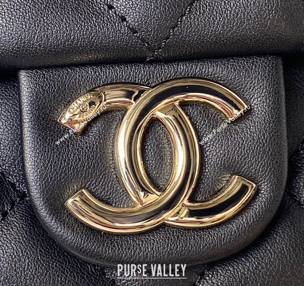 Chanel Calfskin Hobo Bag AS4347 Black 2023 (jiyuan-23101015)