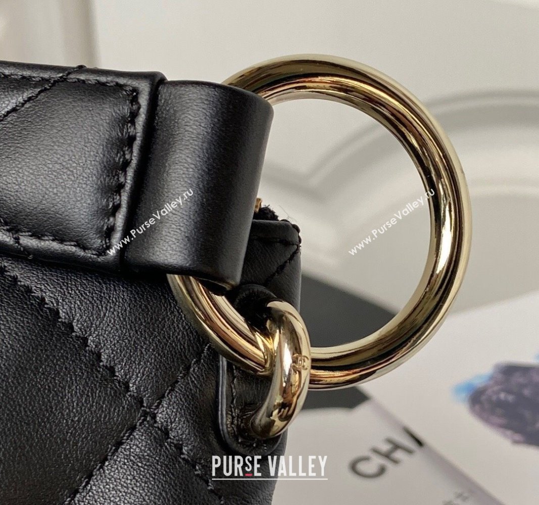 Chanel Calfskin Hobo Bag AS4347 Black 2023 (jiyuan-23101015)