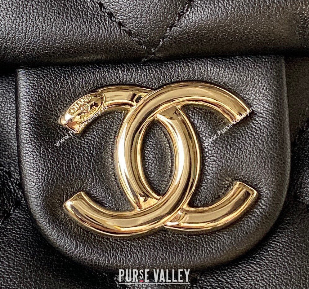 Chanel Calfskin Maxi Hobo Bag AS4339 Black 2023 (jiyuan-23101013)