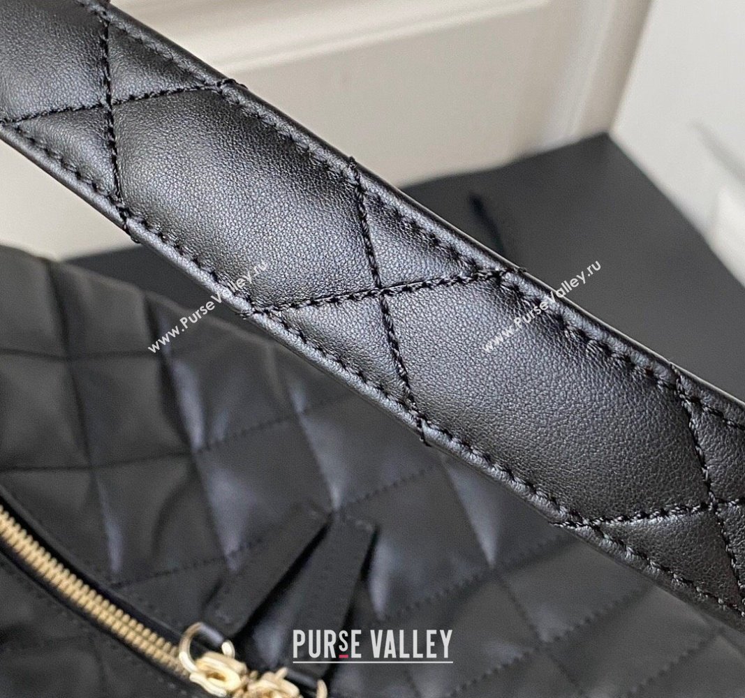 Chanel Calfskin Maxi Hobo Bag AS4339 Black 2023 (jiyuan-23101013)