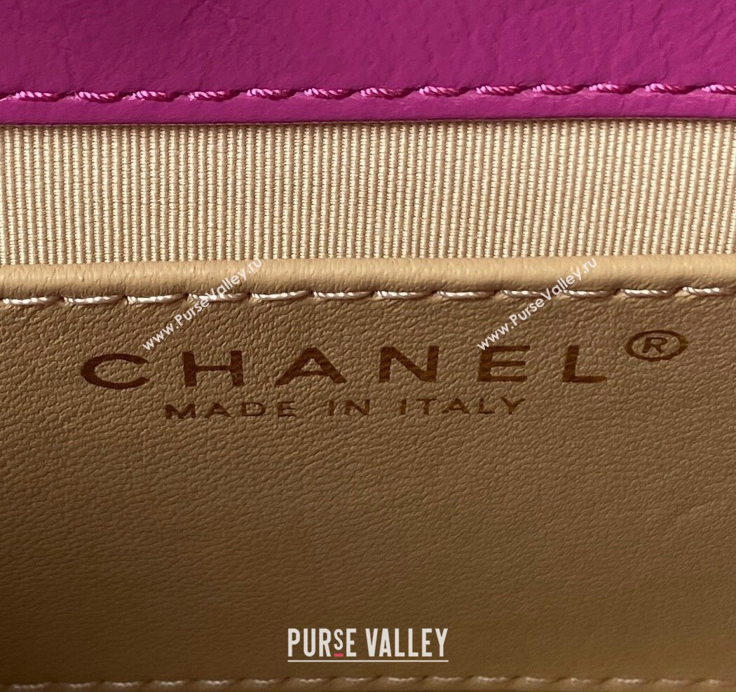 Chanel Shiny Crumpled Calfskin Small Hobo Bag AS4323 Purple 2023 (jiyuan-23100959)