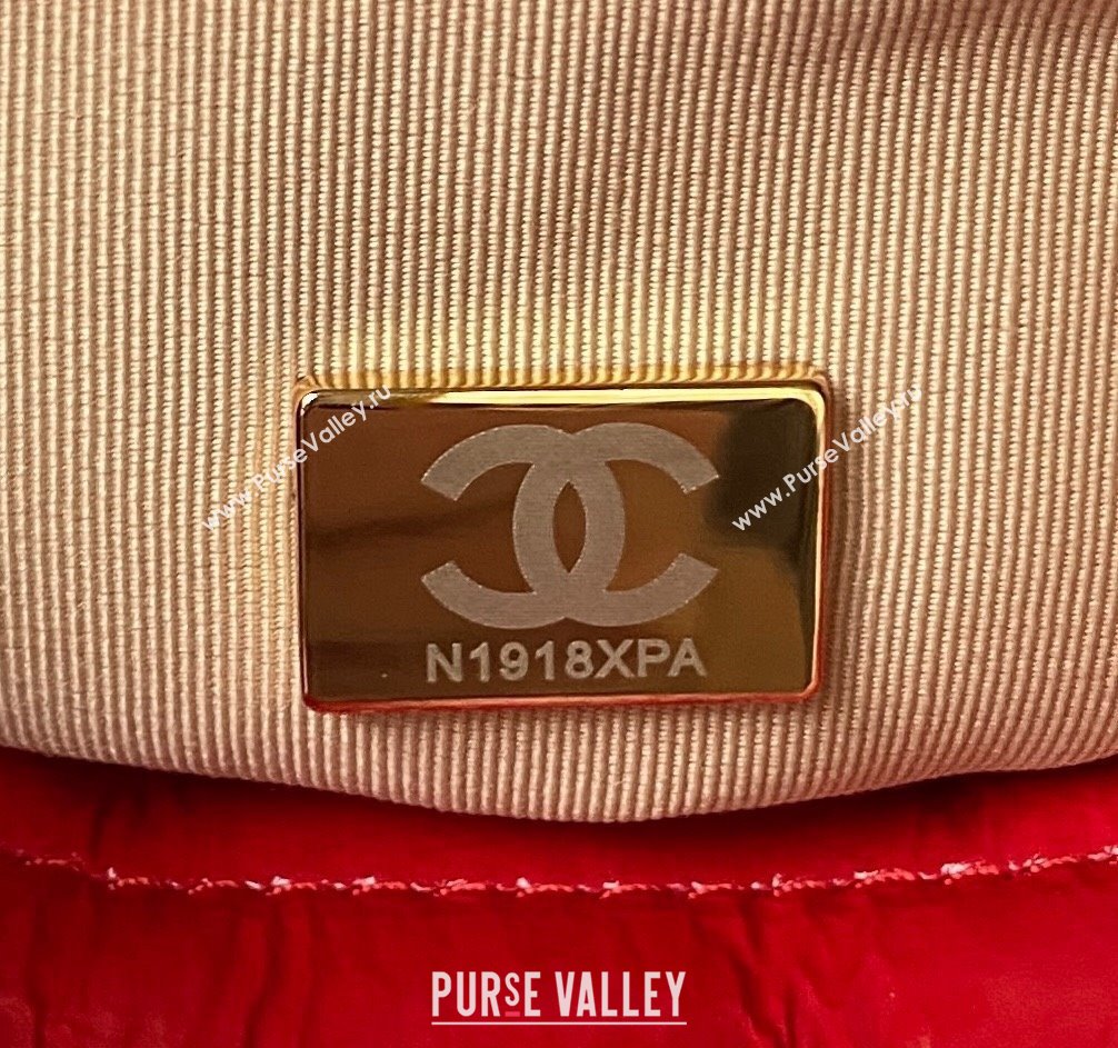 Chanel Shiny Crumpled Calfskin Small Hobo Bag AS4323 Red 2023 (jiyuan-23100958)