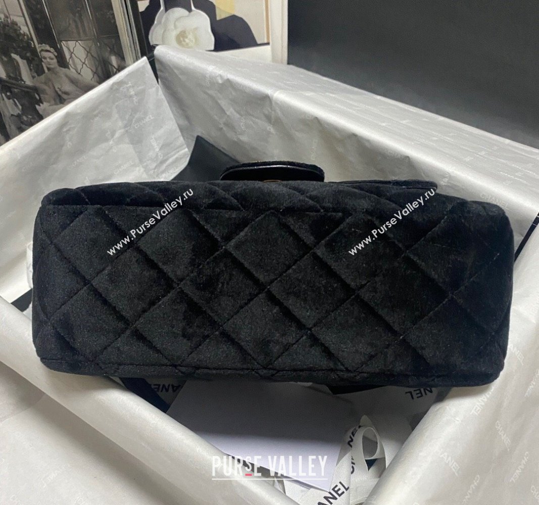 Chanel Velvet Hobo Handbag AS4322 Black 2023 (jiyuan-23100956)