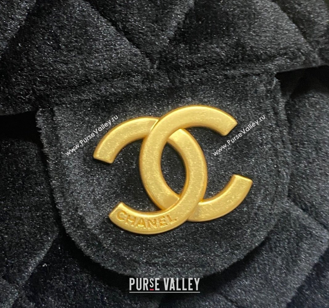 Chanel Velvet Small Hobo Bag AS4323 Black 2023 (jiyuan-23100963)