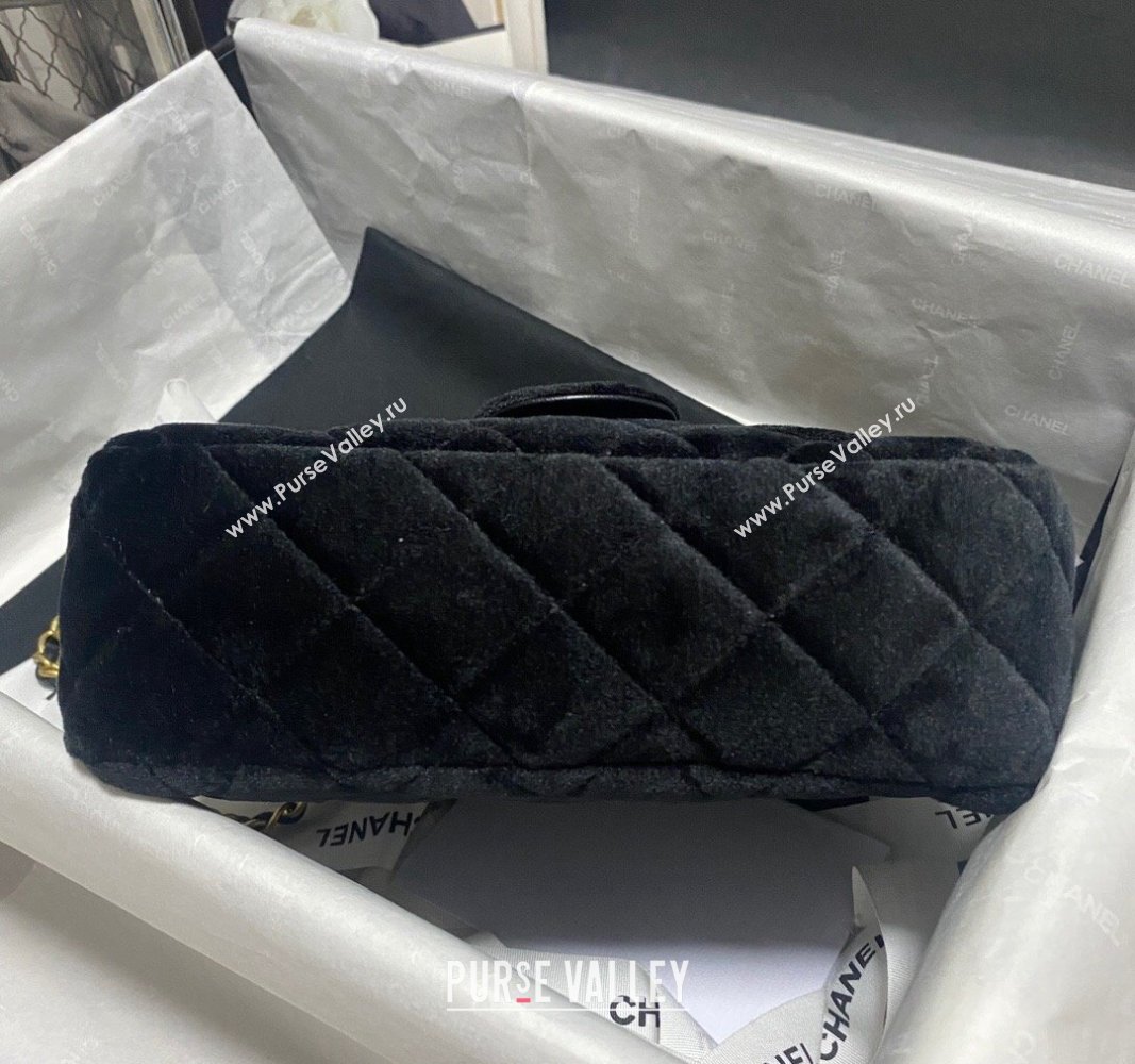 Chanel Velvet Small Hobo Bag AS4323 Black 2023 (jiyuan-23100963)