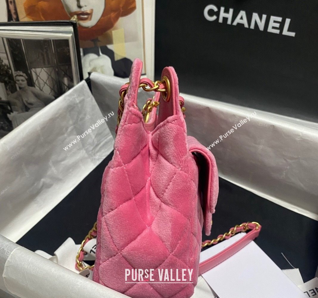 Chanel Velvet Small Hobo Bag AS4323 Pink 2023 (jiyuan-23100964)