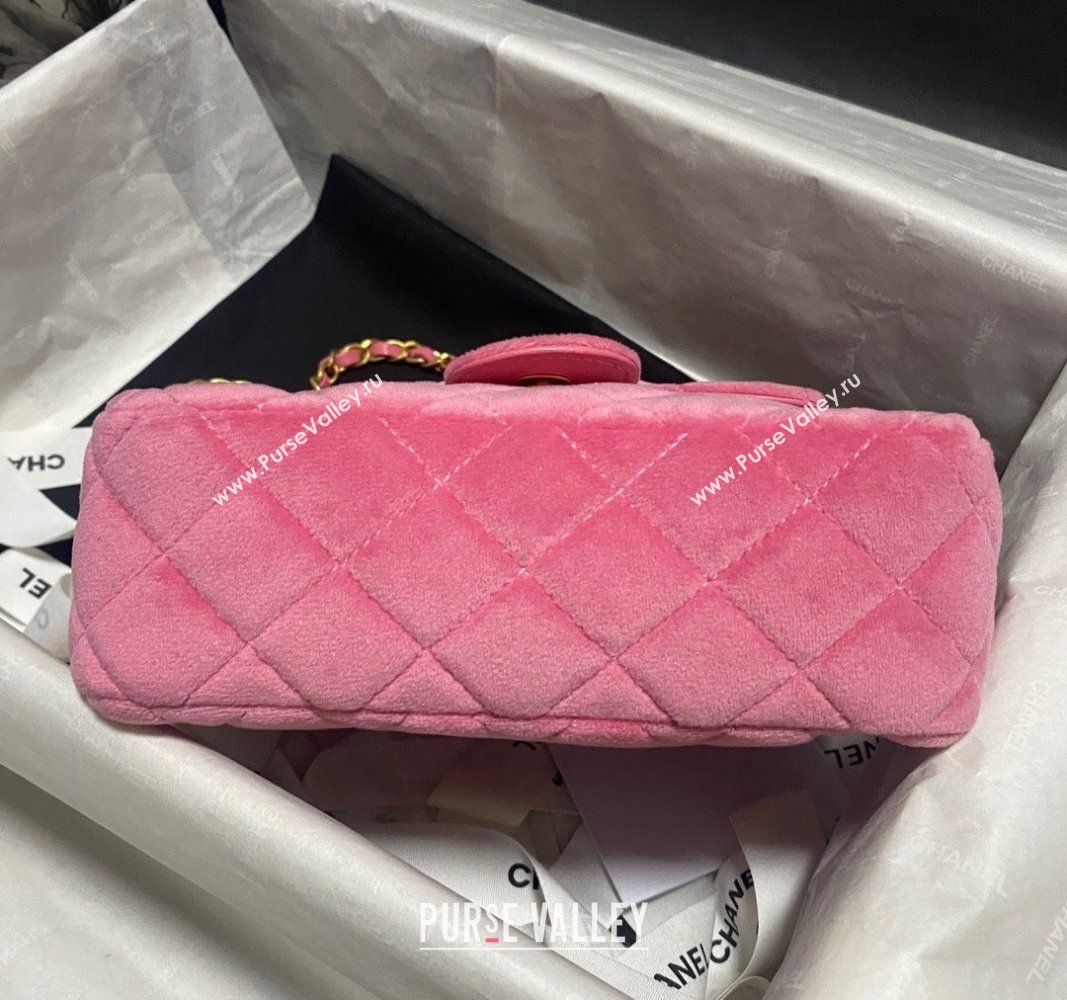 Chanel Velvet Small Hobo Bag AS4323 Pink 2023 (jiyuan-23100964)