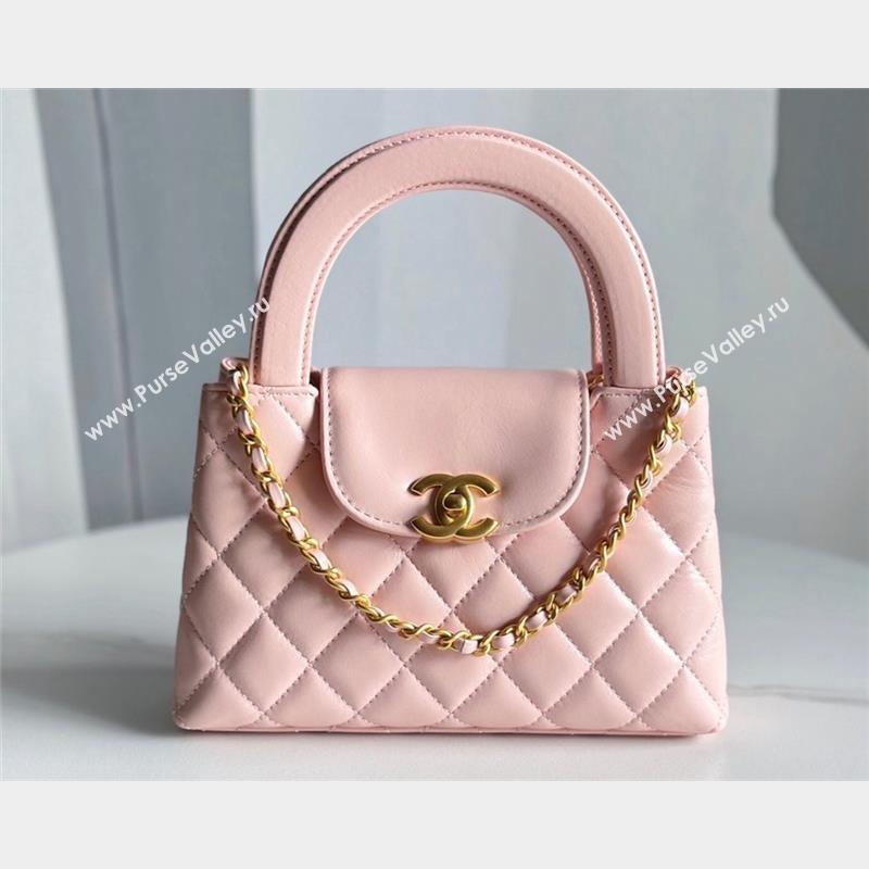 Chanel Shiny Aged Calfskin Mini Shopping Bag AS4416 Light Pink 2023 (jiyuan-23100973)