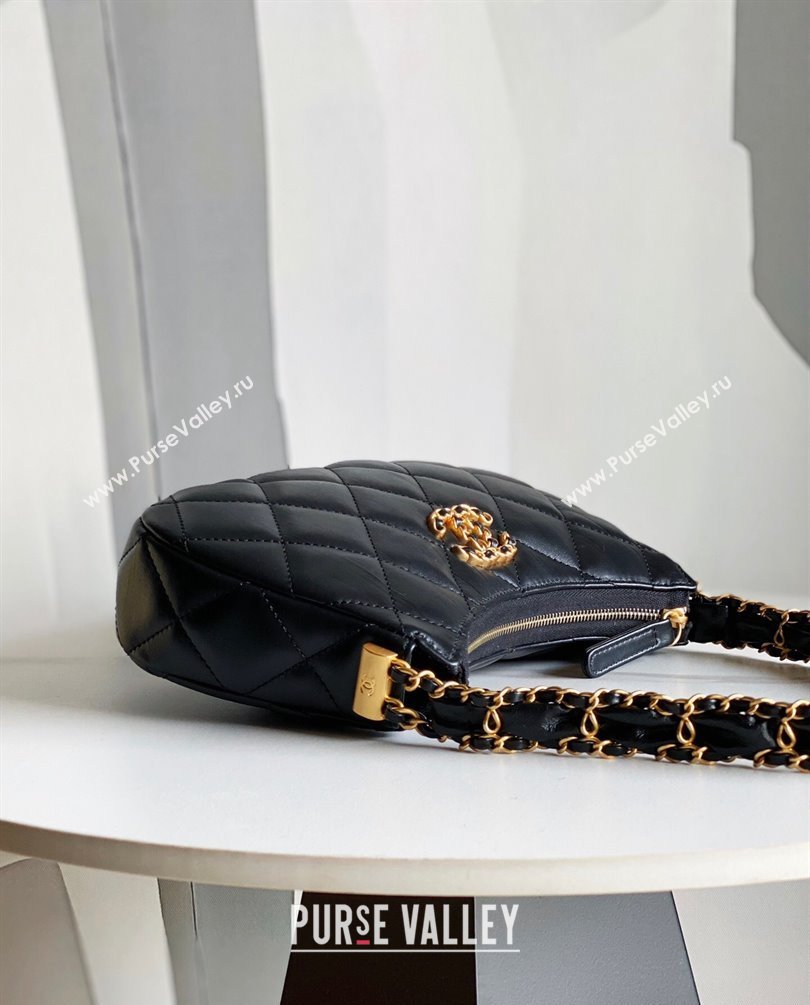 Chanel Calfskin Small Hobo Bag AS4422 Black 2023 (jiyuan-23101018)