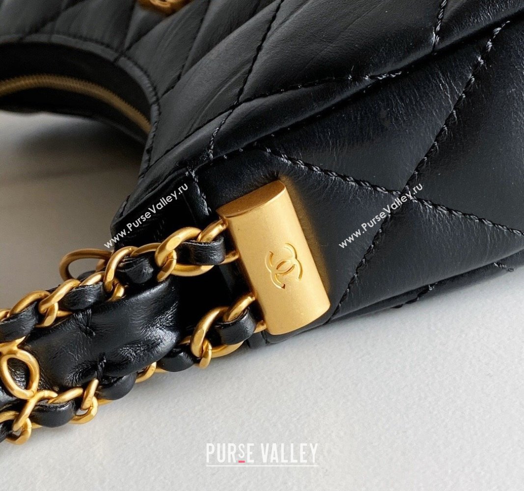 Chanel Calfskin Small Hobo Bag AS4422 Black 2023 (jiyuan-23101018)