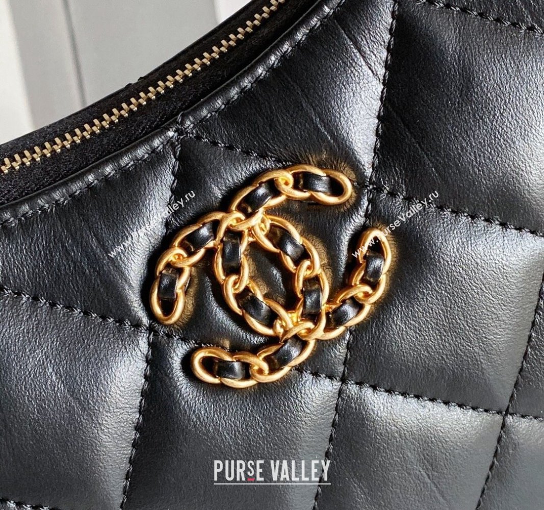 Chanel Calfskin Small Hobo Bag AS4422 Black 2023 (jiyuan-23101018)