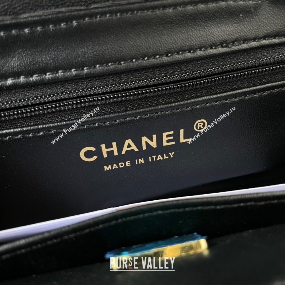 Chanel Jersey Mini Shopping Bag AS4416 Black 2023 (jiyuan-23100976)