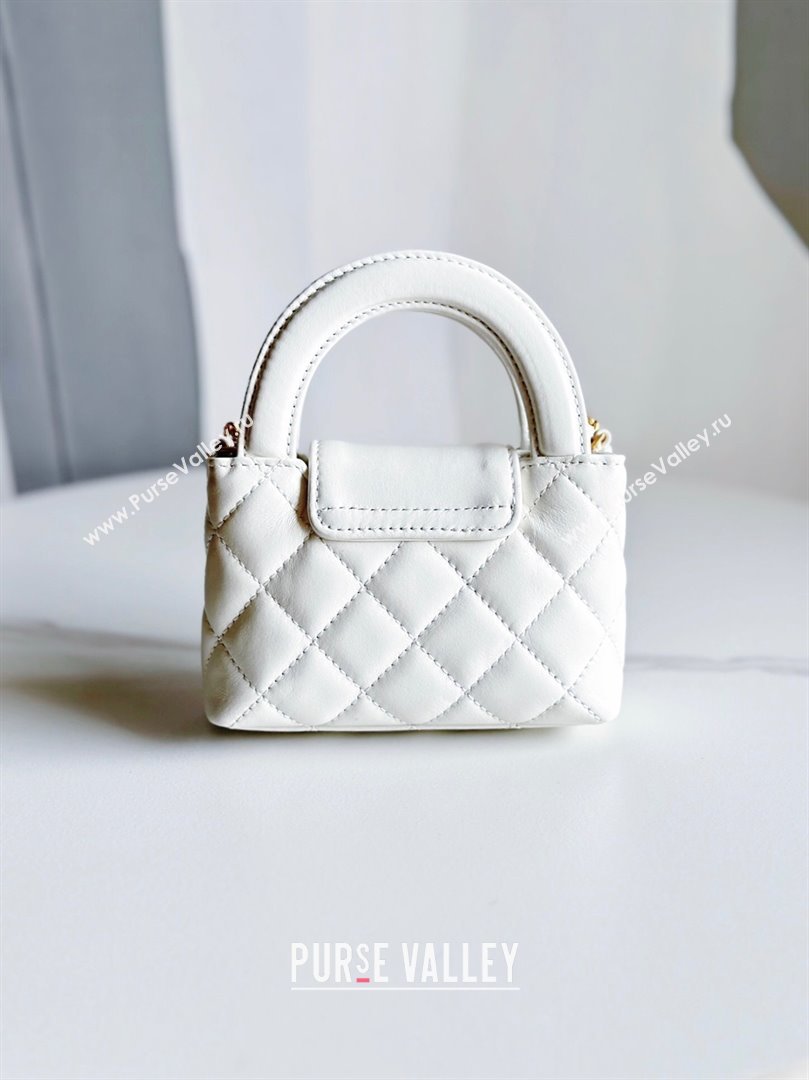 Chanel Shiny Aged Calfskin Clutch with Chain Bag AP3435 White 2023 (jiyuan-23100979)