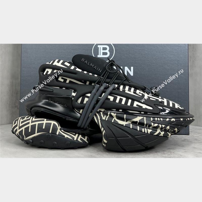 Balmain Neoprene and leather Unicorn Women/Men low-top Sneakers 05 2023 (kaola-23100705)