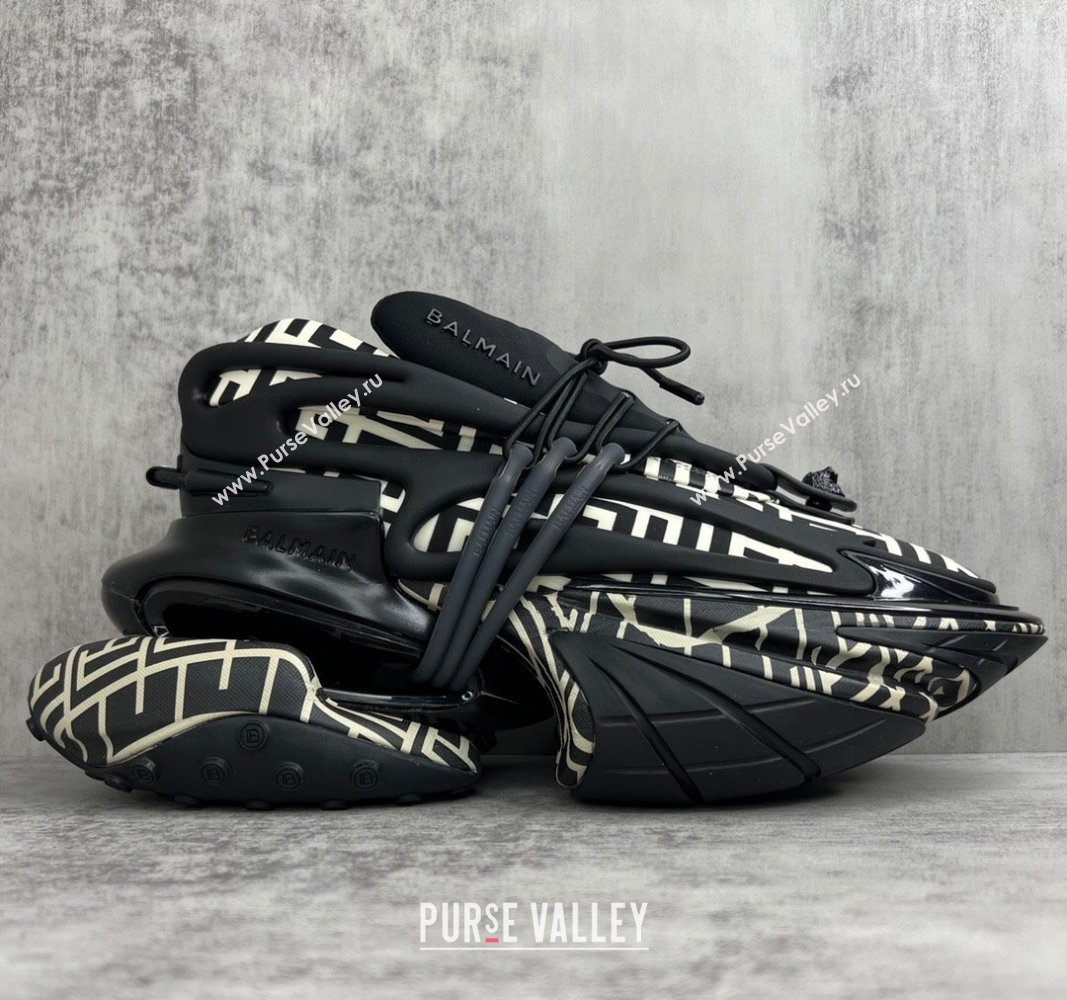 Balmain Neoprene and leather Unicorn Women/Men low-top Sneakers 05 2023 (kaola-23100705)