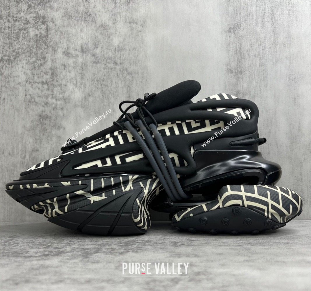 Balmain Neoprene and leather Unicorn Women/Men low-top Sneakers 05 2023 (kaola-23100705)