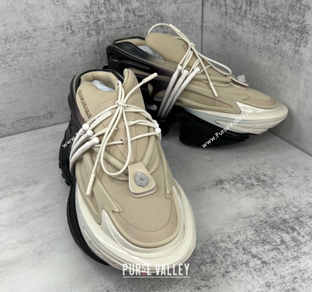 Balmain Neoprene and leather Unicorn Women/Men low-top Sneakers 09 2023 (kaola-23100709)