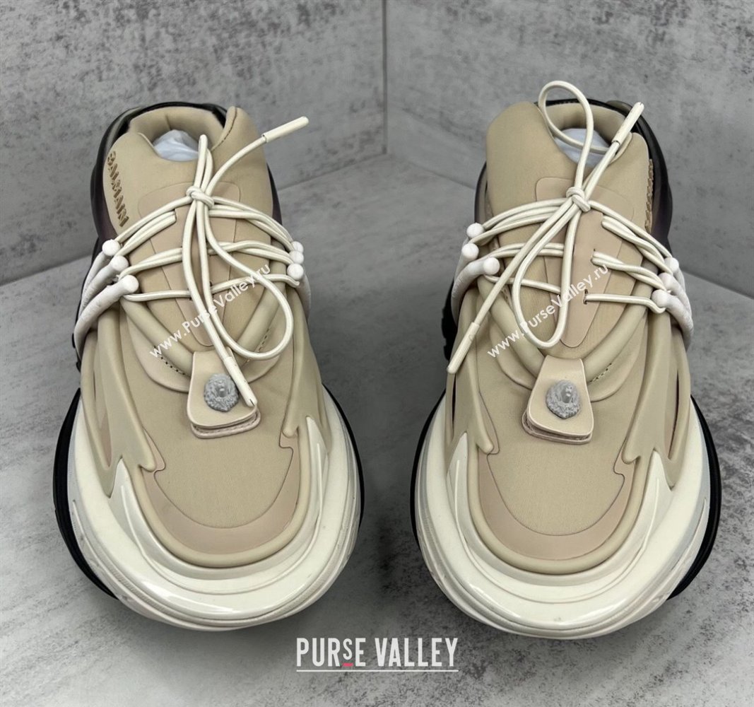 Balmain Neoprene and leather Unicorn Women/Men low-top Sneakers 09 2023 (kaola-23100709)