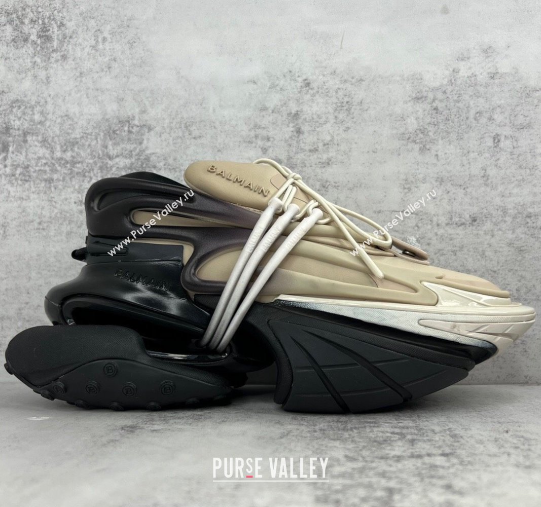 Balmain Neoprene and leather Unicorn Women/Men low-top Sneakers 09 2023 (kaola-23100709)